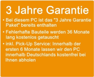 Gaming PC mit 3 Jahren Garantie